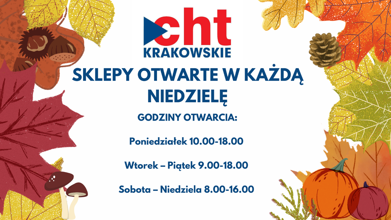 Sklepy otwarte w każdą niedzielę – Kraków CHT